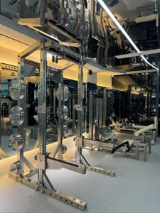 Một tay điều chỉnh sâu <span class=keywords><strong>Squat</strong></span> tập thể dục khung tinh khiết thép không gỉ thủy lực hướng dẫn đường sắt loại nhanh chóng điều chỉnh miễn phí trạm - Product Image 4