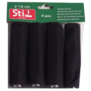 Recambio de rodillo de dedo de terciopelo de 4 pulgadas (10 cm) para barniz, laca y pintura de acabado liso - Product Image 3