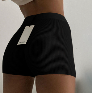 Fashion Rib Knitted <strong>Stretch</strong> Skiny <strong>Shorts</strong> 2020 Summer <strong>Women</strong> <strong>Short</strong> High Waist Sports Fitness Pants Sexy Streetwear B203 - Product Image 2