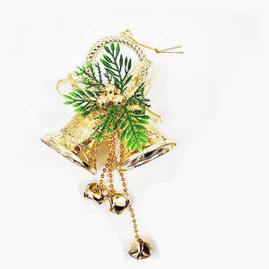 Venta al por mayor, recién llegados, campanas de árbol de Navidad de plástico colgantes para interiores, decoraciones de campanas de Navidad personalizadas - Product Image 1