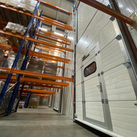 Porte sectionnelle automatique isolée en acier de style Rite pour usage industriel, entrepôt et atelier