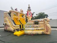 Bateau pirate gonflable géant, parc d'attractions personnalisé, ville de divertissement pour enfants, aire de jeux de qualité commerciale, PVC durable, écologique, installation facile