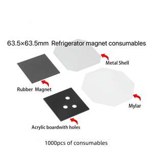 Nouveautés : Matériaux 63,5*63,5 mm pour <span class=keywords><strong>machine</strong></span> à badges numériques magnétiques - Product Image 5