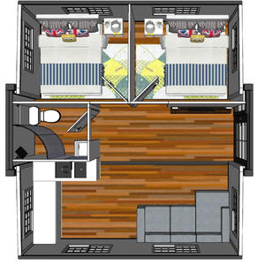 Casas modulares expandibles de 20 pies y 40 pies, casa contenedor extensible de 2 dormitorios, casa pequeña expandible de Australia - Product Image 6