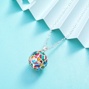 Colorido al por mayor <span class=keywords><strong>de</strong></span> las mujeres mexicano timbre llamadores <span class=keywords><strong>de</strong></span> Ángel llamada bolas armonía collar - Product Image 3