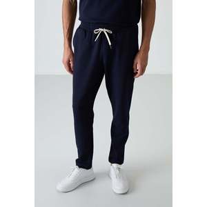 Conjunto Deportivo Básico para Hombre, de Algodón Azul Marino, Grueso, Suave y Texturizado, Corte Holgado - 85251 - Azul Marino - Product Image 4