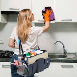 Bolso organizador profesional de limpieza resistente al agua con cremallera Oxford de lujo usable - Product Image 6