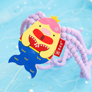 Xiduoyu New Cat Teaser with Purple Braids, Mermaid Bean Thread, Cat Toy for Relaxation, Durable and Bite-Resistant Pet Supplies - Product Image 4
