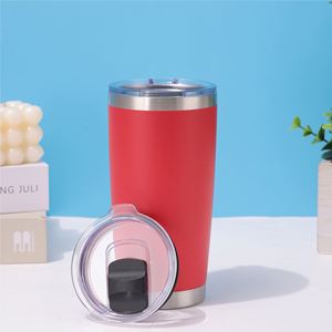 Customize Logo 20 Vacuum Insulated Stainless Steel <b>Coffee</b> Mug Slider Lid BPA Free Leak-Proof Hot&Cold Drinks Office Travel - Product Image 3
