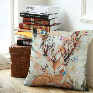 Almohada Diy <span class=keywords><strong>de</strong></span> alta calidad, <span class=keywords><strong>Kit</strong></span> <span class=keywords><strong>de</strong></span> <span class=keywords><strong>bordado</strong></span> <span class=keywords><strong>de</strong></span> <span class=keywords><strong>punto</strong></span> <span class=keywords><strong>de</strong></span> <span class=keywords><strong>cruz</strong></span> completo, funda <span class=keywords><strong>de</strong></span> cojín <span class=keywords><strong>de</strong></span> costura <span class=keywords><strong>de</strong></span> algodón para el hogar - Product Image 2