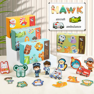 Éducation précoce des enfants Puzzle <span class=keywords><strong>lettre</strong></span> réfrigérateur autocollant maternelle cognitif Interaction parent-enfant jouet - Product Image 3