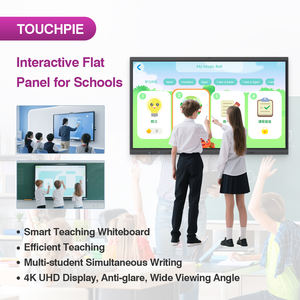 Tableau blanc interactif intelligent de 65 à 110 pouces, <span class=keywords><strong>écran</strong></span> intelligent de 75 pouces avec double système d'exploitation pour l'éducation, la formation et les conférences, fabriqué en usine depuis 14 ans - Product Image 4
