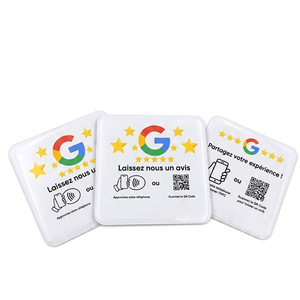 Autocollant NFC programmable personnalisé pour avis <span class=keywords><strong>Google</strong></span>, en époxy, pour carte plastique, plaque NFC pour avis <span class=keywords><strong>Google</strong></span> - Product Image 1