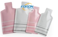 Máquina de envasado de bolsas de forma irregular personalizada para jugo, alimentos, productos químicos, tipo de bolsa de llenado, materiales de papel de plástico, Motor PLC