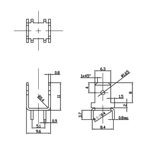 工厂加工服务 低价格 H62 黄铜接线片 Faston 端子 PCB 焊接片 OEM 现货供应 - Product Image 1