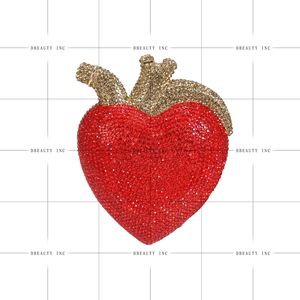 Bolso de Mano Elegante y Clásico para Mujer, con Forma de Corazón y Pedrería Brillante, Ideal para Fiestas y Eventos - Product Image 5