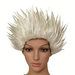 MPW-0392 carnaval fête déguisement de luxe punk <span class=keywords><strong>rockstar</strong></span> hérissés perruques - Product Image 1