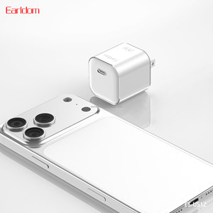 Cargador de Pared USB C Earldom de 20W, Cargador Rápido GaN+ con USB C para iPhone 17/16/15 - Product Image 2
