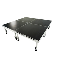 Plate-forme de scène en aluminium Simple, Durable, réglable, 4 pieds, scène de location d'événements