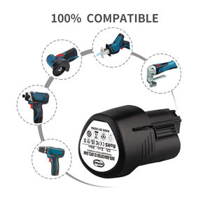 大容量更换12v锂离子无绳工具电池可充电2AH电动工具电池，适用于GBA12V30 - Product Image 5