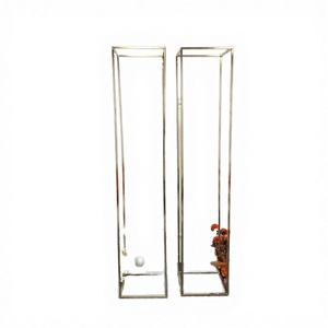 Supports à fleurs en métal doré en gros pour la décoration de mariage - Product Image 3