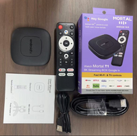 Boîtier TV intelligent Mortal T1 8K Android 14 Quad Core Allwinner H313 avec Wi-Fi 6 2.4G/5GHz, multilingue, ATV 16 Go