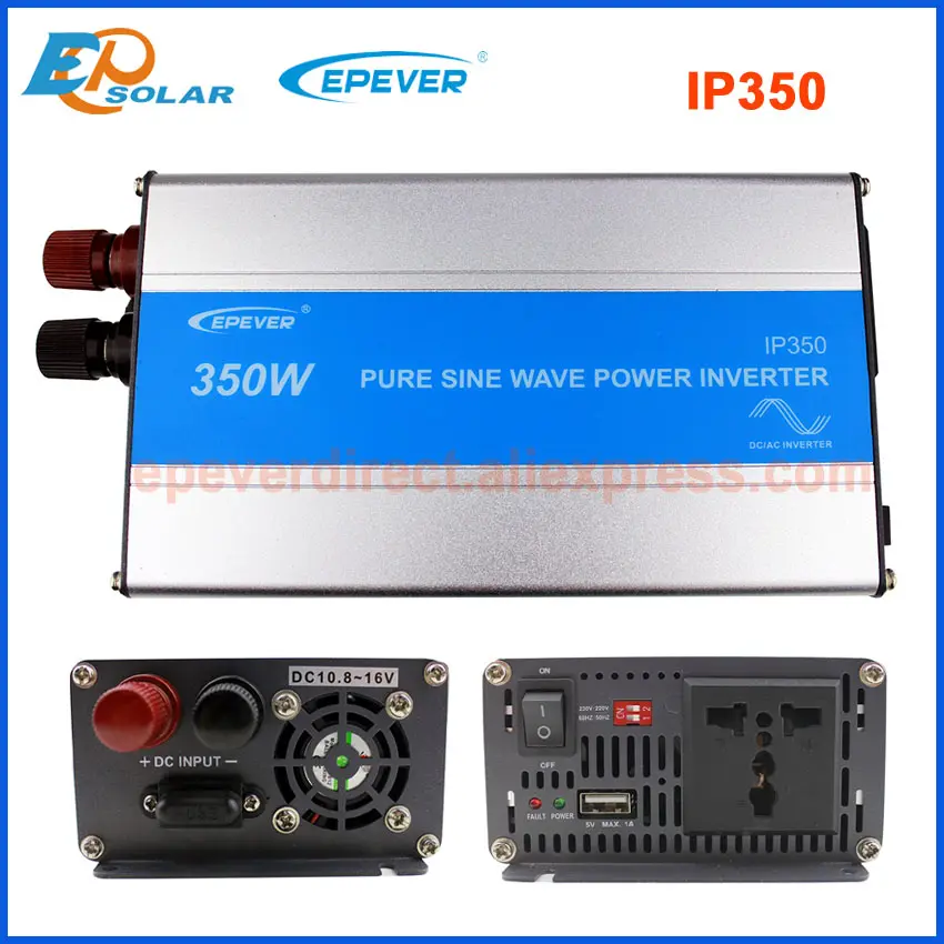 EPever 350 Вт чистый синусоидальный инвертор 12 В/24 В вход в переменного тока выход в переменного тока 50 Гц 60 Гц высокоэффективный преобразователь