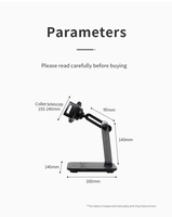Support universel Ledetech pour tablette et téléphone, pour bureau, usine, support de téléphone portable, support réglable en ABS, compatible avec Apple Pencil