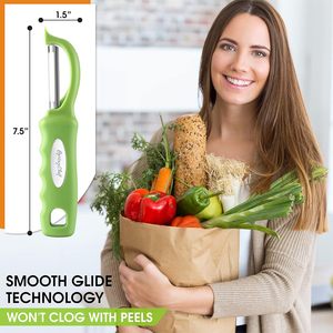 Set di strumenti per la misurazione di 8 pezzi in acciaio inossidabile per Chef primavera pelapatate girevole e livellatore magnetico opzioni di colore verde nero