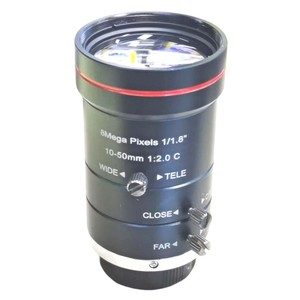 10-50mm apertura F2.0 1/1.<span class=keywords><strong>8</strong></span> pollici messa a fuoco manuale 8MP obiettivo di montaggio manuale Zoom C 10-50mm Varifocus M34 <span class=keywords><strong>8</strong></span> Megapixel obiettivo di montaggio C - Product Image 1