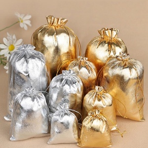 Wholesale Custom Luxury <b>Small</b> Eco-Friendly Durable Satin Jewelry <b>Bag</b> Drawstring Screen-printed logo Suitable for Gift-giving - Product Image 1