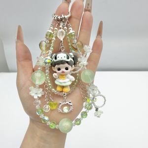カスタマイズ可能な可愛いドール携帯ストラップ、ユニークなスタイルのためのカラーミックスマッチ - Product Image 6