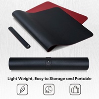 Tapis de bureau en cuir PU PVC antidérapant imprimé, taille personnalisée, protecteur de jeu, tapis de Table de bureau, tapis de souris