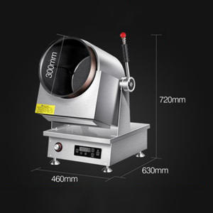 Wok <span class=keywords><strong>robot</strong></span> intelligent <span class=keywords><strong>pour</strong></span> <span class=keywords><strong>la</strong></span> restauration commerciale, construction en acier, chauffage IH, cuisson automatique <span class=keywords><strong>et</strong></span> mélangeur de viande avec moteur intégré - Product Image 3