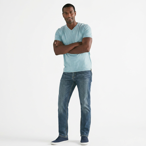 Camisetas de Hombre 100% Algodón al por Mayor, Diseño de Cuello en V, Transpirables y Elegantes, Stock al por Mayor a Precio Competitivo - Product Image 1