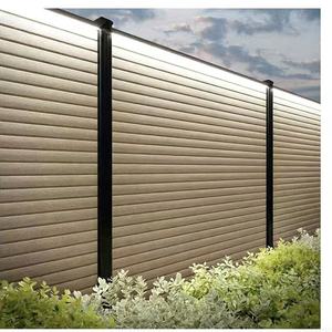 Exterior Aluminum Plastic Slat Wood Privacy Panel <strong>Decorative</strong> <strong>Garden</strong> Outdoor Wpc Patio Deck <strong>Fences</strong> <strong>for</strong> Houses - Product Image 6