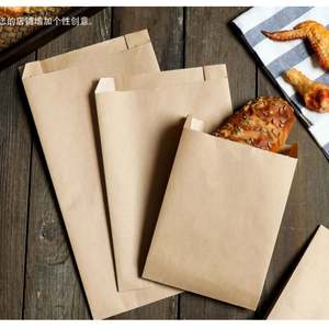 Bolsa de Papel Kraft Antigrasa para Protección Ambiental, Bolsa para Entrega de Alimentos, Bolsa de Papel para Pan Tostado al por Mayor - Product Image 5