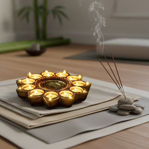 Светодиодные лампы-дия в форме лотоса для декора, товары для Дивали - Product Image 1