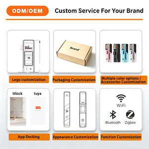 Glomarket Fully Automatic Smart Door <b>Lock</b> Palm Vein 3D Facial Recognition TUYA APP Remote Video Smart <b>Lock</b> for Home Apartment - Product Image 6