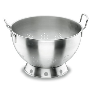 Scolapasta Rotondo in Acciaio Inossidabile con Manici per Uso in Cucina - Product Image 1