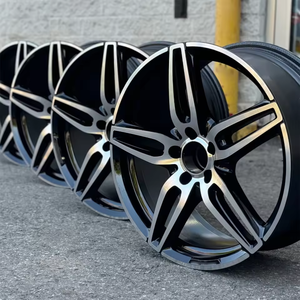 Rines de Aleación de Aluminio de 18 y 19 Pulgadas, 5x112, OEM, Doble Cinco Radios, Negro Brillante, Acabado Mecanizado, Aptos para AMG - Product Image 5