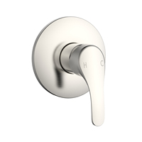 Vente chaude accessoires de plomberie moderne inverseur à levier unique dissimulé douche robinet Valve garniture Kit diviseur douche mitigeur