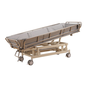 Manual Multifunctional Bath <b>Bed</b> Carbon Steel With Guardrail <b>For</b> Home And Nursing Care Use - Product Image 1