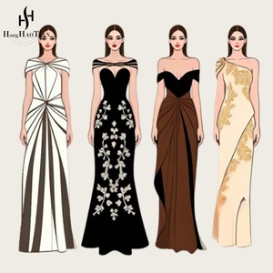 Nhà sản xuất quần áo chất lượng cao ODM Trung Quốc đã được xác minh, sản xuất thương hiệu riêng, dịch vụ thiết kế thời trang nữ, may mặc, đầm nữ. - Product Image 1