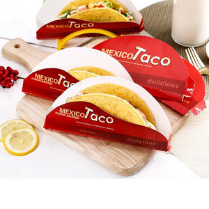 Caja <span class=keywords><strong>de</strong></span> Embalaje Desechable Pequeña y Económica para Comida para Llevar, Caja Personalizada para <span class=keywords><strong>Tacos</strong></span> <span class=keywords><strong>de</strong></span> Maíz Crujientes Mexicanos, Burritos y Quesadillas - Product Image 5