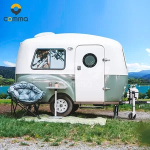 China fabricante Reboque caravana rv com beliches híbrido caravana campista offroad pode caravana preços com sacos de armazenamento