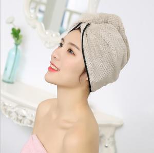 Toalla de los fabricantes de secado rápido de <span class=keywords><strong>cabello</strong></span> de microfibra <span class=keywords><strong>turbante</strong></span> secreto toalla super agua absorción pelo toalla - Product Image 4