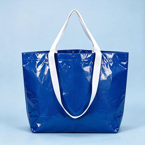 Fabricant de sacs de courses personnalisés avec logo, sacs de courses réutilisables en polypropylène tissé imperméable pour les supermarchés français Intermarché - Product Image 5