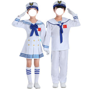 थोक लड़कों की लड़कियों की नौसेना का संगठन है-किंडरगार्टन/प्राथमिक नौसेना नाविक पोशाक के साथ - Product Image 6