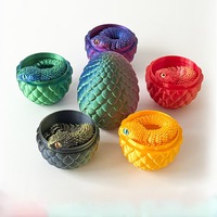 Mini Serpent Anaconda Mignon Imprimé en 3D, Jouet Fidget pour Garçons, Œuf à Assembler avec Yeux et Serpent Imprimés en 3D à l'Intérieur